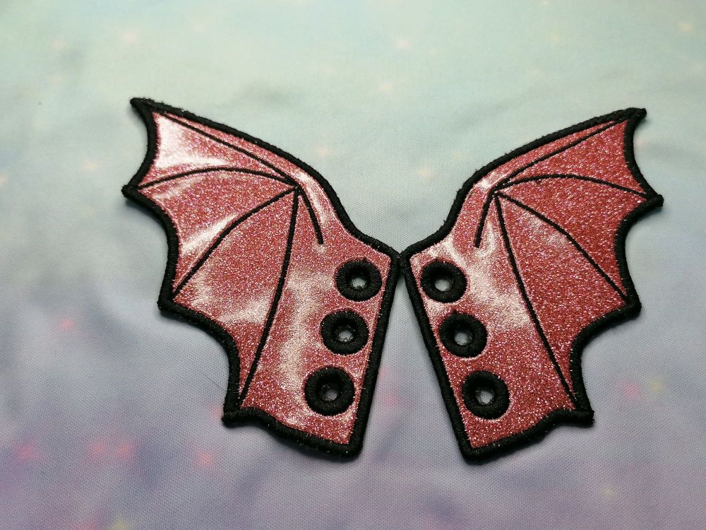 Shoe Wings - Dragon / Bat Design