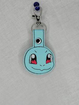 Pokemon Squirtle Inspired Embroidered Keyring