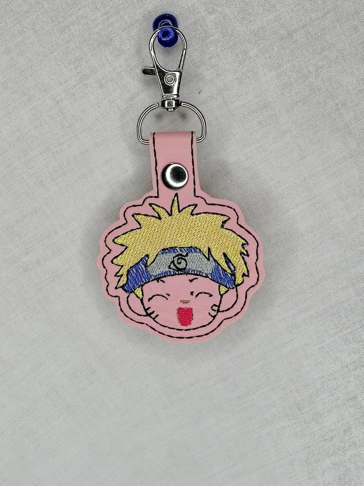 Naruto Inspired Embroidered Keyring