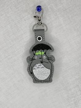 Ghibli Totoro Inspired Embroidered Keyring
