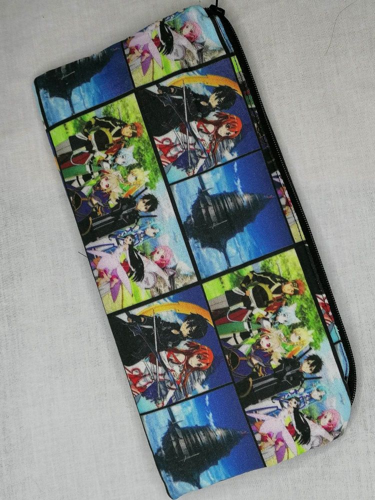 Pencil Case Made With Sword Art online Inspired Fabric