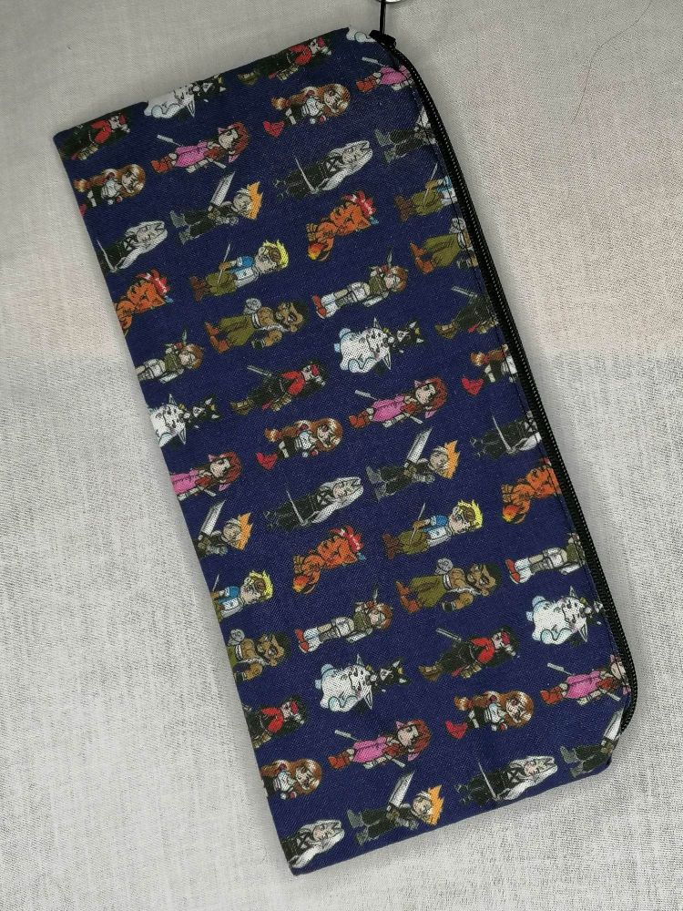Pencil Case Made With Final Fantasy Inspired Fabric