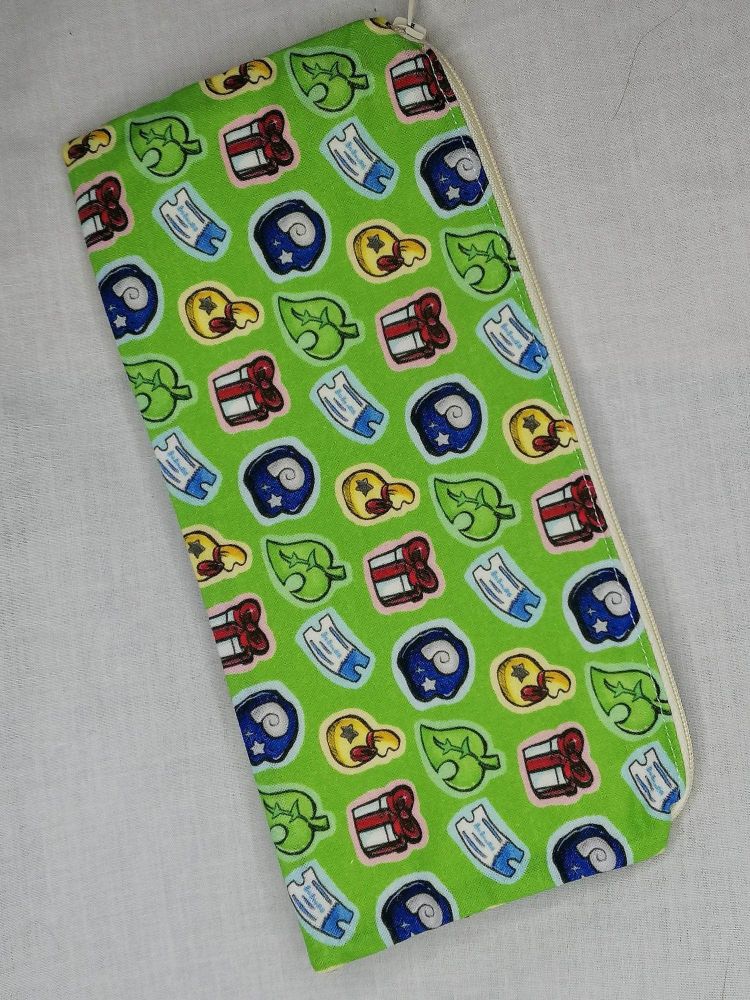 Pencil Case Made With Animal Crossing Inspired Fabric - ACI