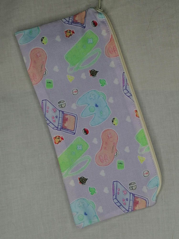Pencil Case Made With Video Game Controller Inspired Fabric