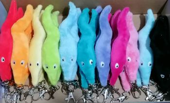 Worm On A String Plushie Keyring