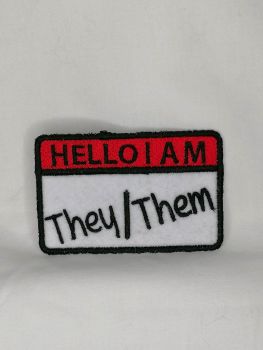 Hello I Am They/Them Patch