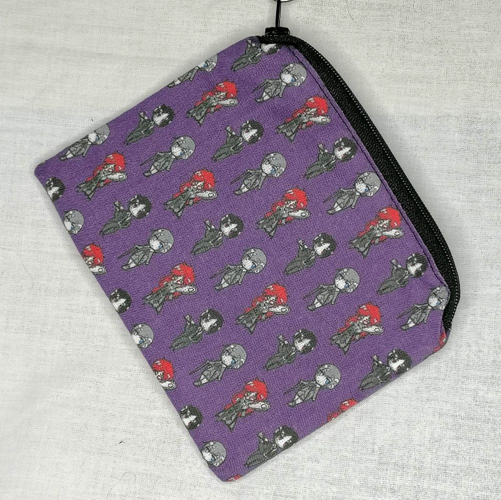 Zip Pouch Made With Black Butler Inspired Fabric - BBS