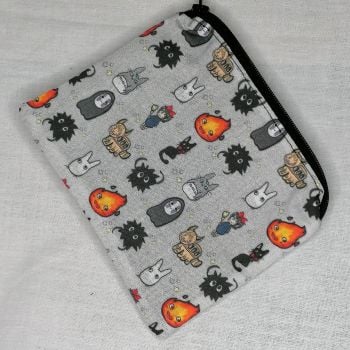 Zip Pouch Made With Studio Ghibli Inspired Fabric - SGC