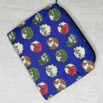 Zip Pouch Made With My Hero Academia Inspired Fabric - MHAH
