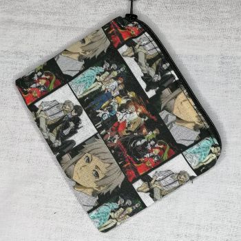 Zip Pouch Made With Bungo Stray Dogs Inspired Fabric