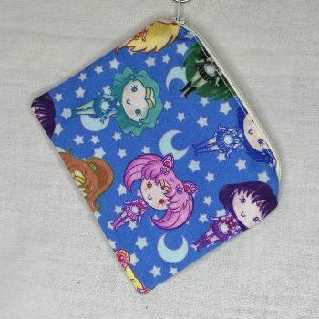 Zip Pouch Made With Sailor Moon Inspired Fabric - SMC