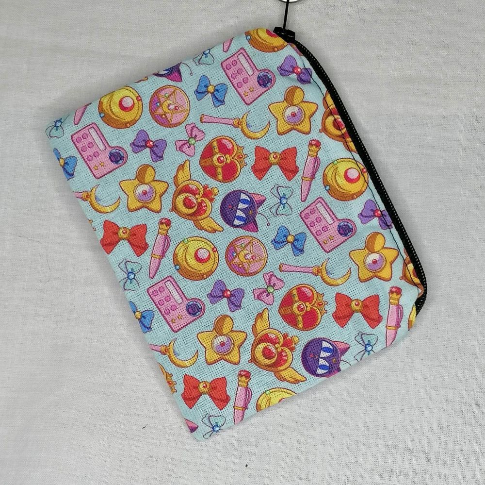 Zip Pouch Made With Sailor Moon Inspired Fabric - SMIB
