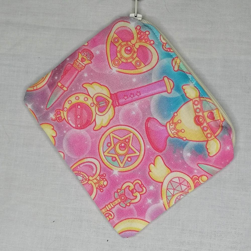 Zip Pouch Made With Sailor Moon Inspired Fabric - SMIP