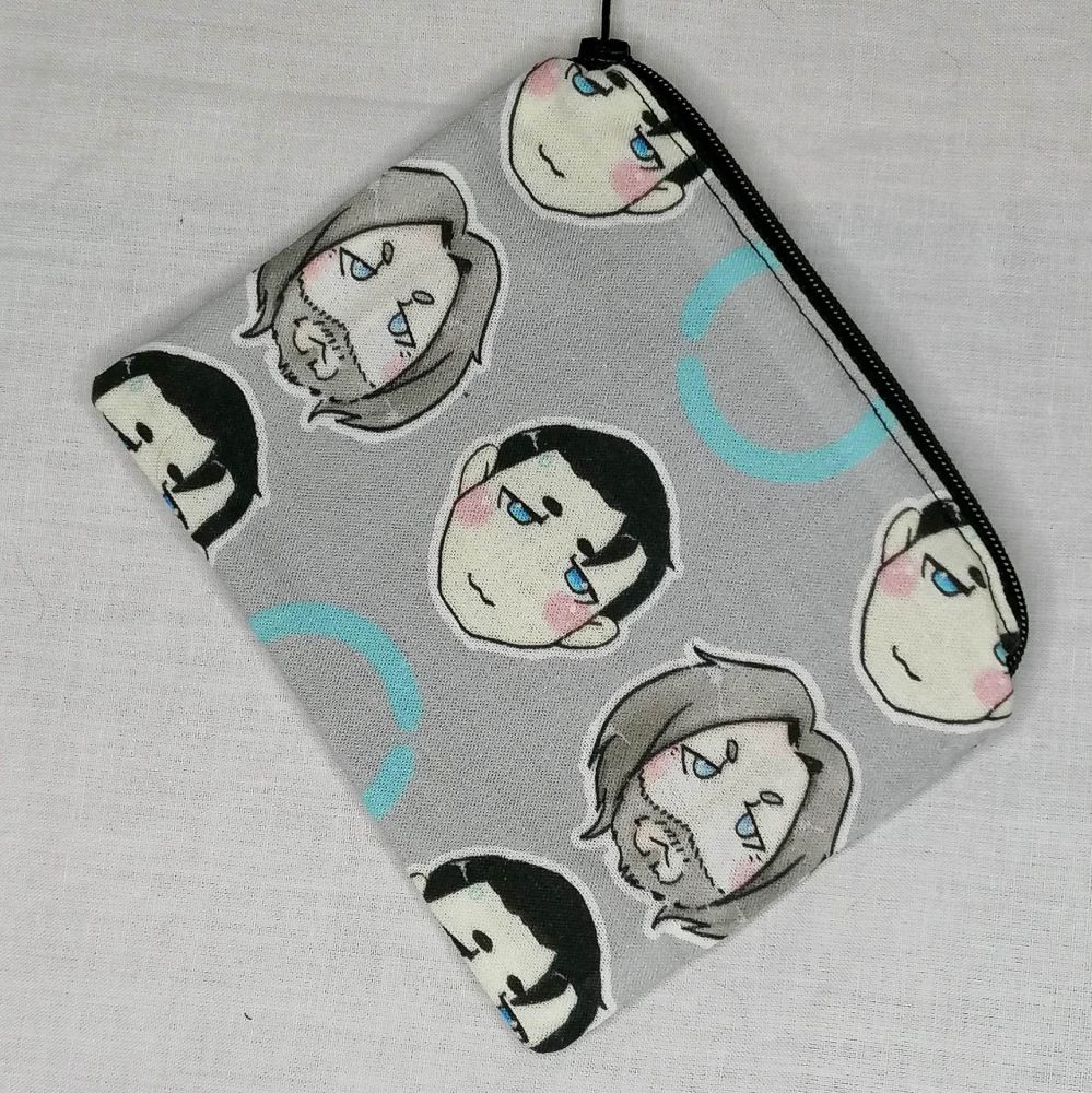 Zip Pouch Made With Detroit: Become Human Inspired Fabric - DBHL