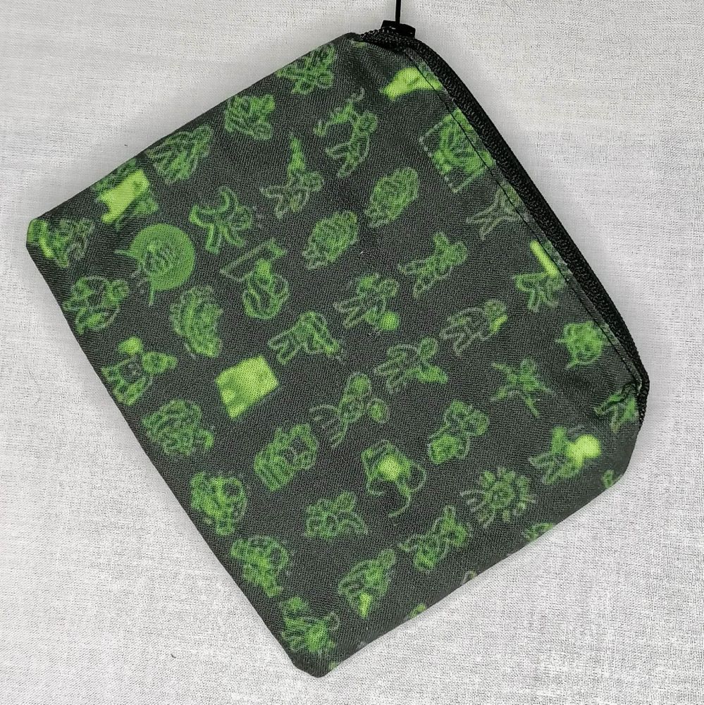 Zip Pouch Made With Fallout Inspired Fabric - FP