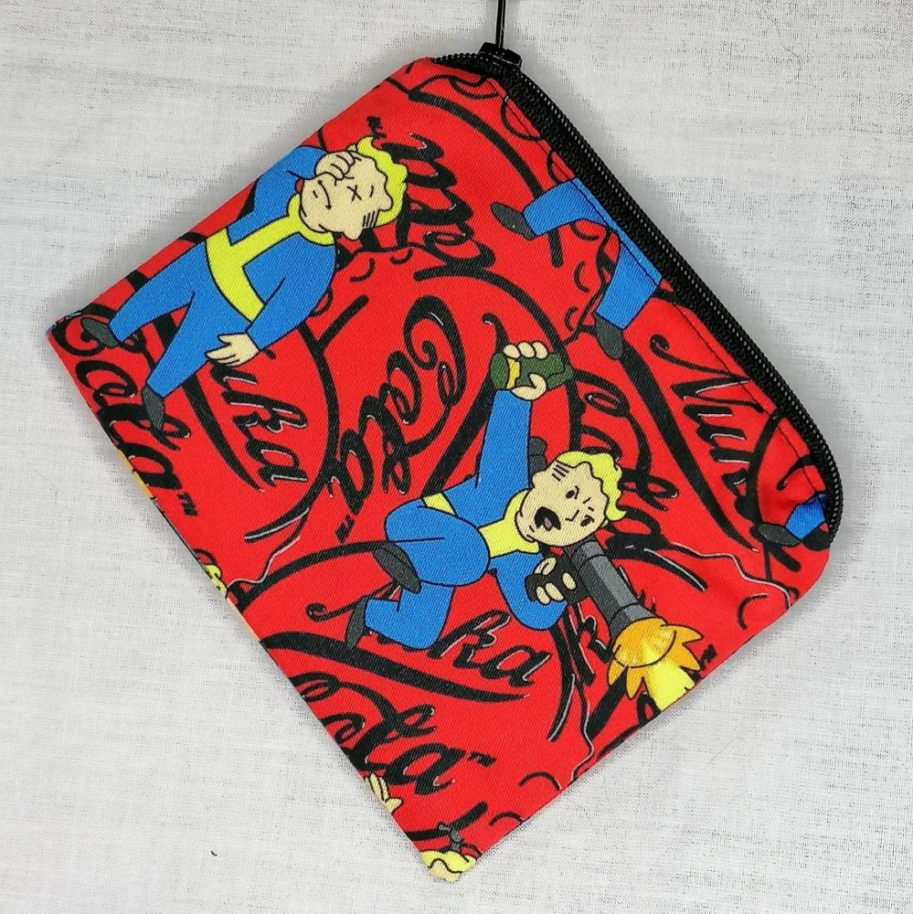 Zip Pouch Made With Fallout Inspired Fabric - FPBN