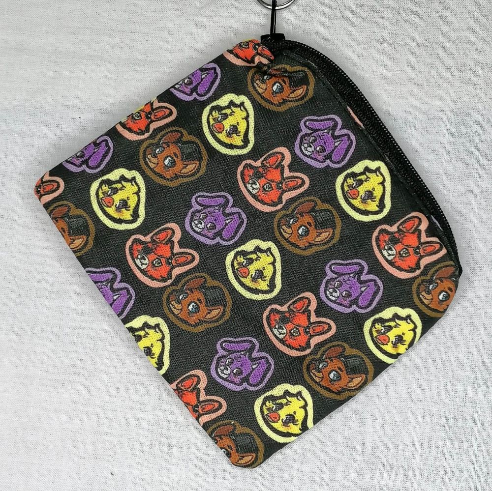 Zip Pouch Made With Five Nights At Freddy`s Inspired Fabric - FNAFHK