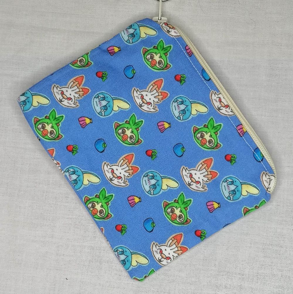 Zip Pouch Made With Pokemon Inspired Fabric - PG