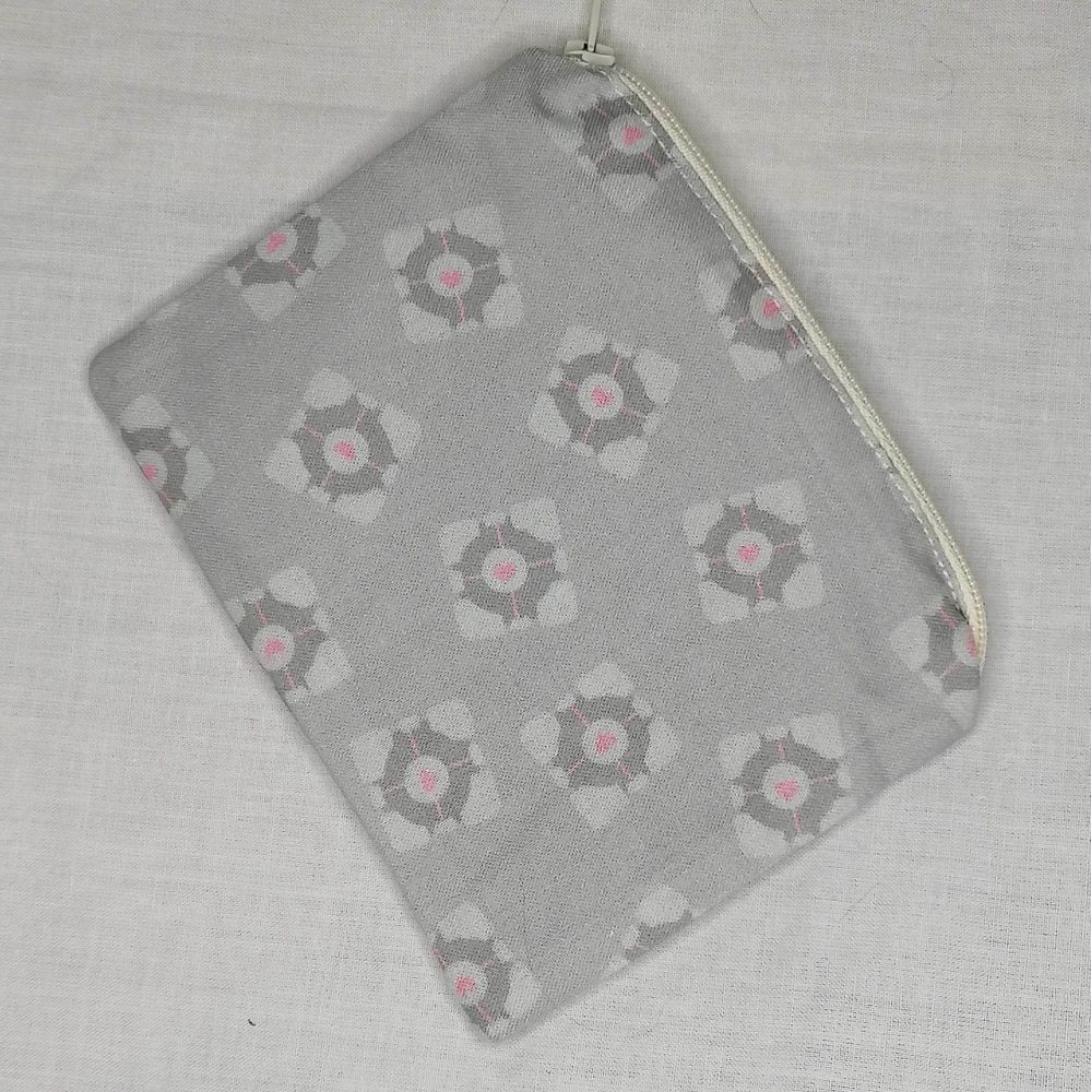 Zip Pouch Made With Portal Inspired Fabric