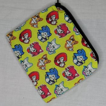 Zip Pouch Made With Sonic Inspired Fabric - SY