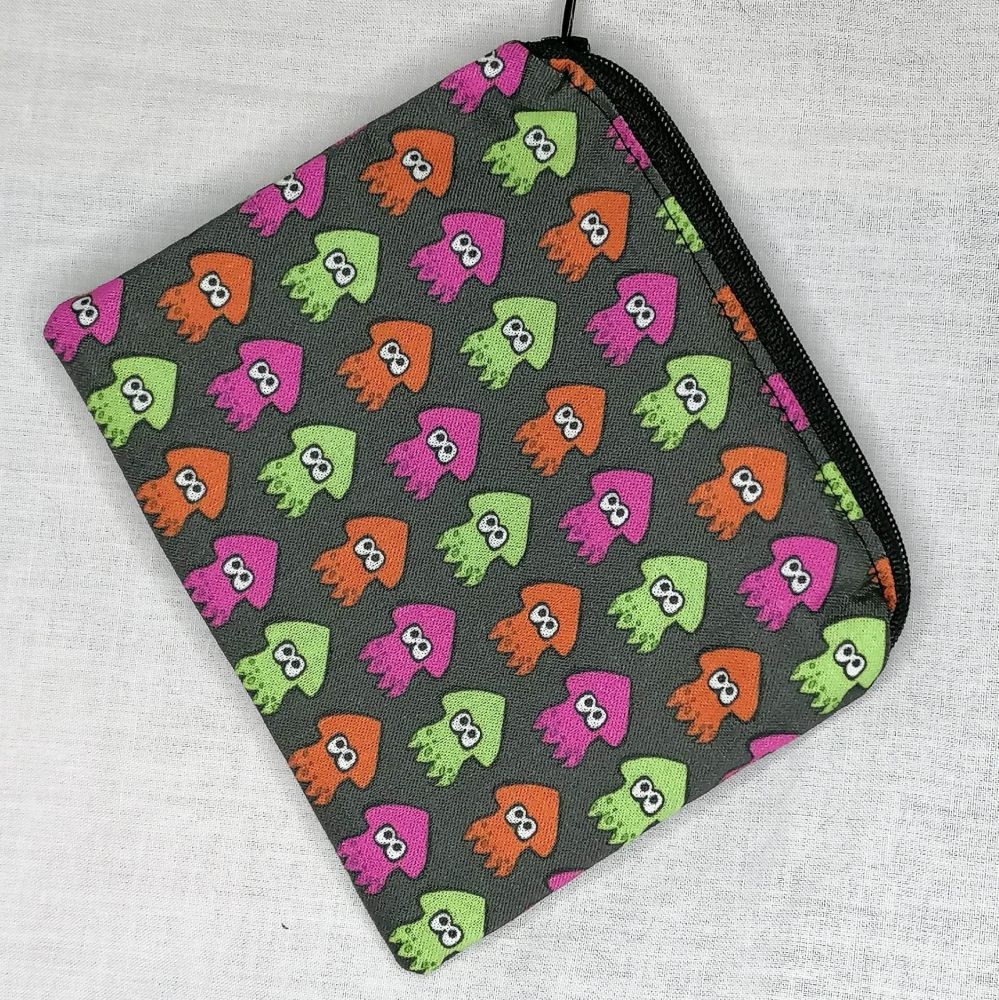 Zip Pouch Made With Splatoon Inspired Fabric