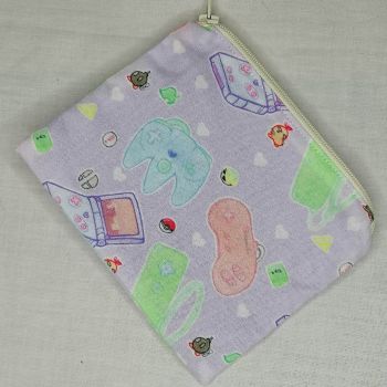 Zip Pouch Made With Video Game Controller Inspired Fabric - VGCL