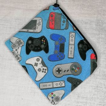 Zip Pouch Made With Video Game Controller Inspired Fabric - VGCB