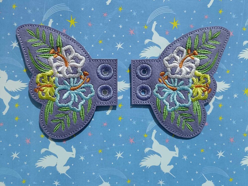 Shoe Wings - Hawaiian Flowers