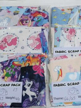 My Little Pony Fabric Scrap Packs