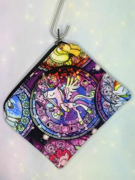 Zip Pouch Made With Gen 4 Stained Glass Fabric