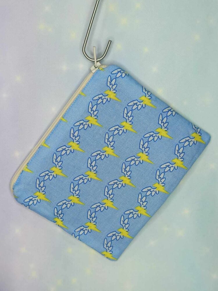Zip Pouch Made With Wonder Bolt Inspired Fabric
