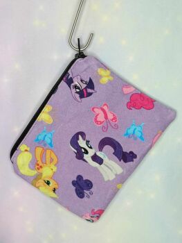 Zip Pouch Made With Purple Gen 4 Inspired Fabric