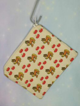 Zip Pouch Made With Gen 4 Applejack Inspired Fabric