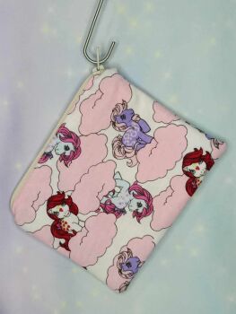 Zip Pouch Made With Gen 1 Twice As Fancy Ponies Inspired Fabric