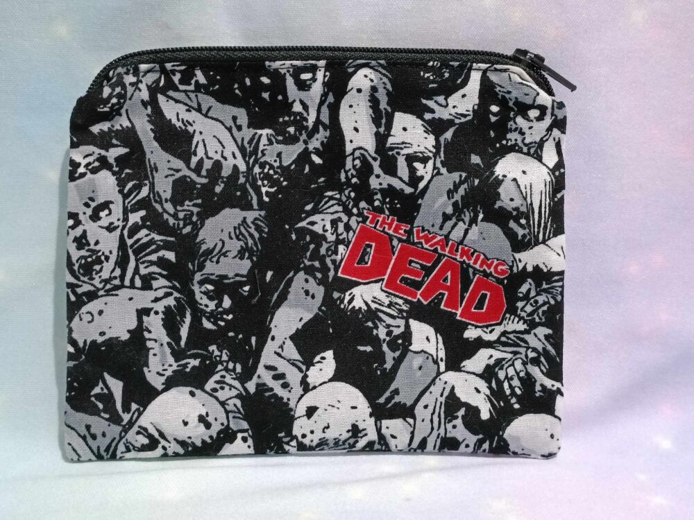 Zip Pouch Made With Walking Dead Fabric