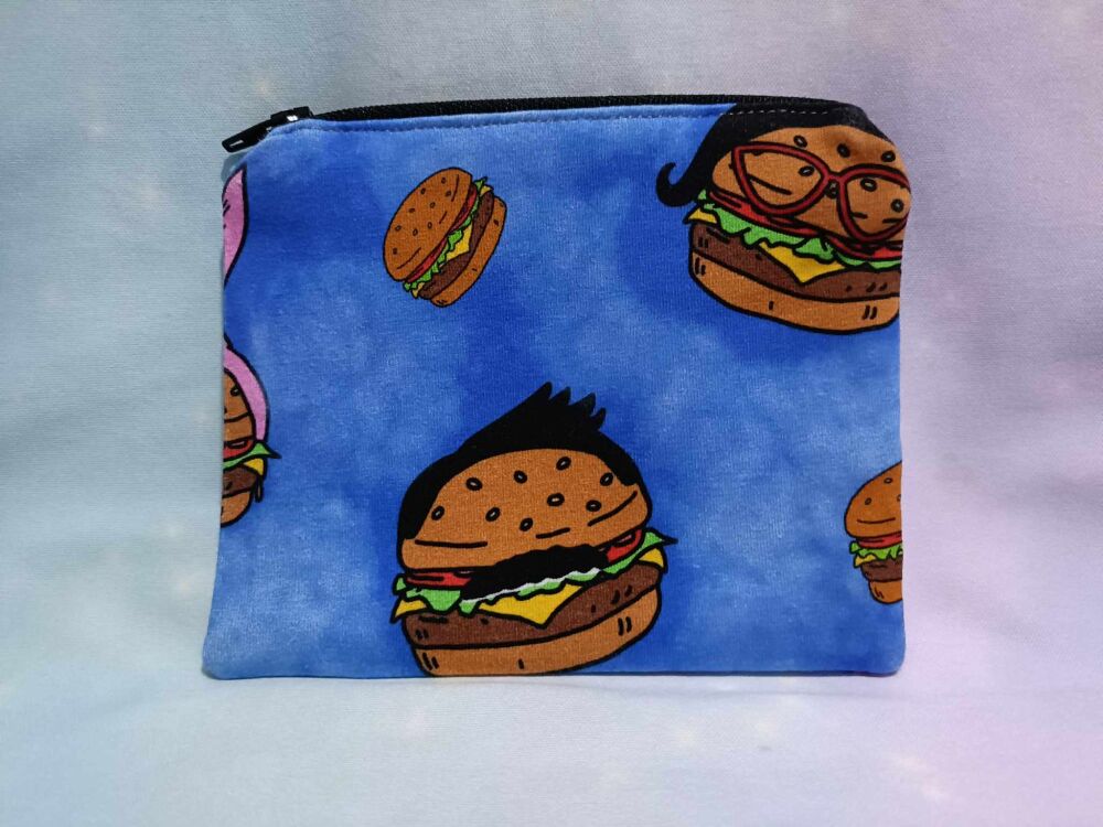 Zip Pouch Made with Bobs Burgers Inspired Fabric