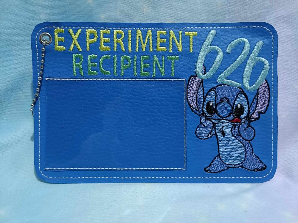 Experiment 626 Inspired Luggage Tag - Blue
