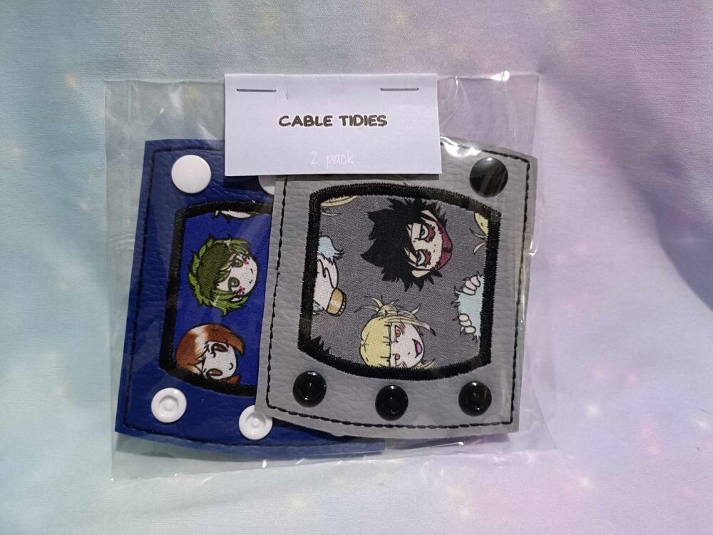 Cable Tidies 2 pack - My Hero Academia Themed