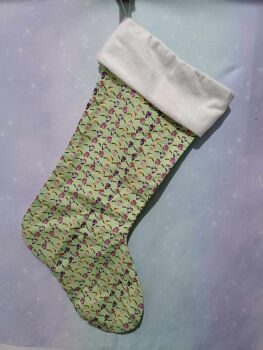 Christmas Stocking Made With My Little Pony Inspired Fabric