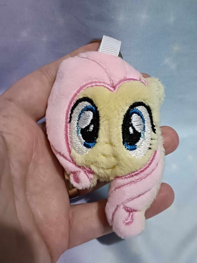 My Little Pony Inspired Plushie Head Keyring - Fluttershy