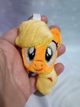 My Little Pony Inspired Plushie Head Keyring - Applejack