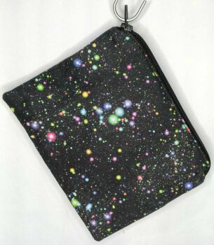 Zip Pouch Made With Space Inspired Fabric