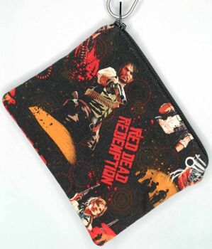 Zip Pouch Made With Red Dead Redemption Inspired Fabric