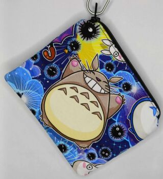 Zip Pouch Made With SG Totoro Inspired Fabric - SGTU
