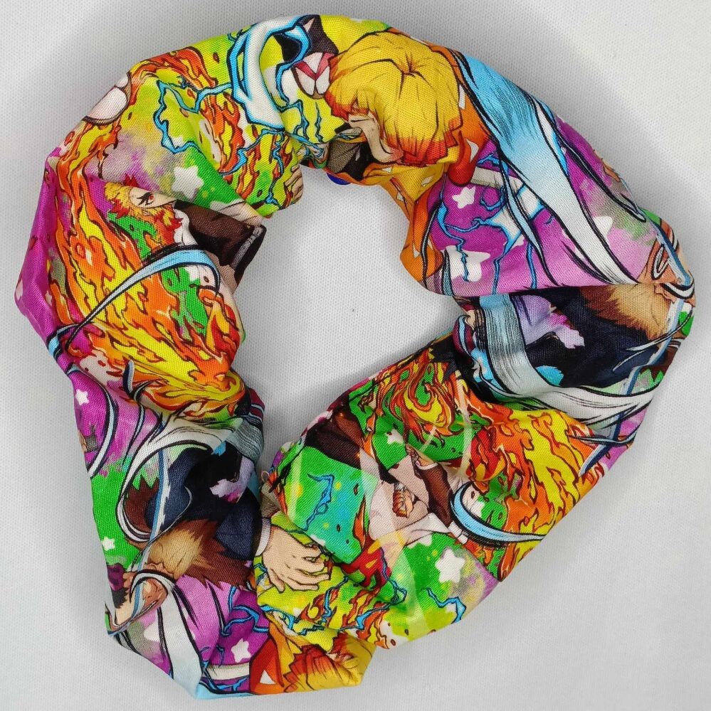 Demon Slayer Inspired Large Scrunchie - DSN