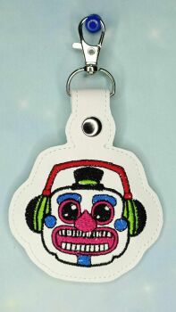 FNAF DJ Music Man Inspired Embroidered Keyring