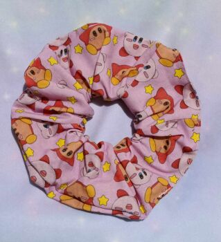 Kirby And Waddle Dee Inspired Large Scrunchie