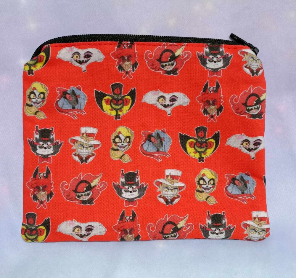 Hazbin Inspired Zip Pouch