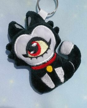 Hazbin Hotel Kee Kee Inspired Plush Keyring