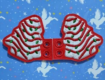 Christmas Shoe Wings - Little Debbies Christmas Tree Cakes